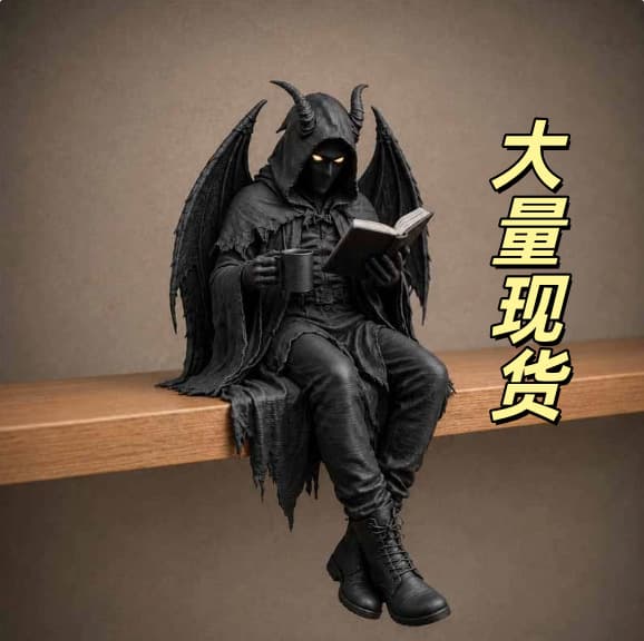 Cross-border New Product Ancient Chinese Scholar Resin Cloak Reading Scholar Craft Figurine