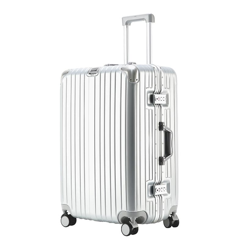 Factory Direct Aluminum Frame Luggage 20 Inch Spinner Wheel Business Carry-On Suitcase Wet-Dry Separation Combination Lock Travel Case