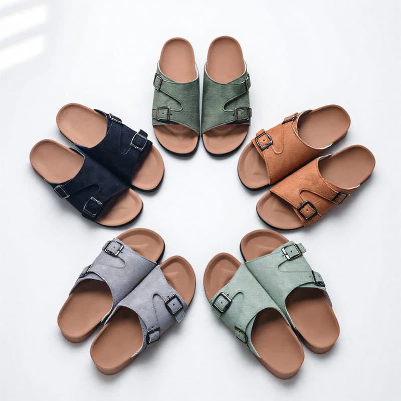 Women's Birkenstock Style Casual Slide Sandals, Fashionable One-Strap Flat Sandals for Outdoor and Beach Wear