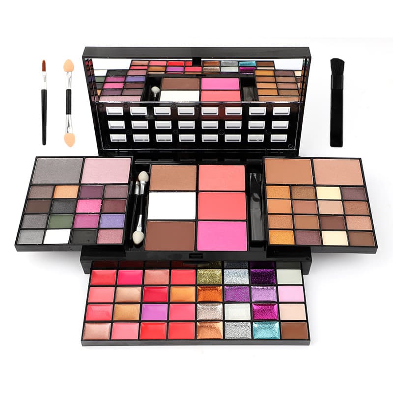 74-Color Eyeshadow Palette Lip Gloss Blush Foundation Glitter Makeup Set Cross-Border Cosmetics