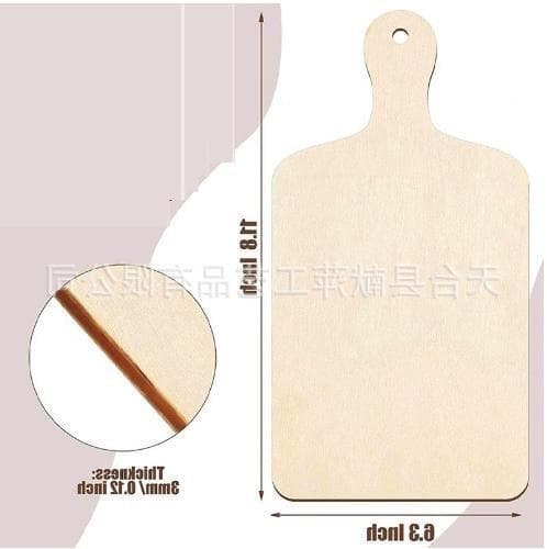 Wooden DIY Craft Christmas Decoration Gift Tag Shape Craft DIY Hand-Painted Accessory Creative Style