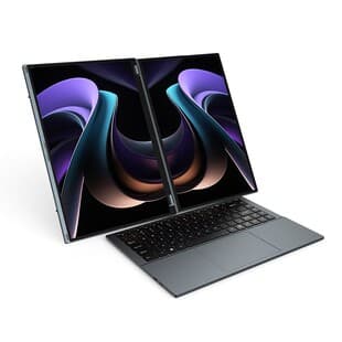 New 14+14-inch Dual Screen Touch Core i7-1270P Office Fingerprint Unlock Magnetic Laptop