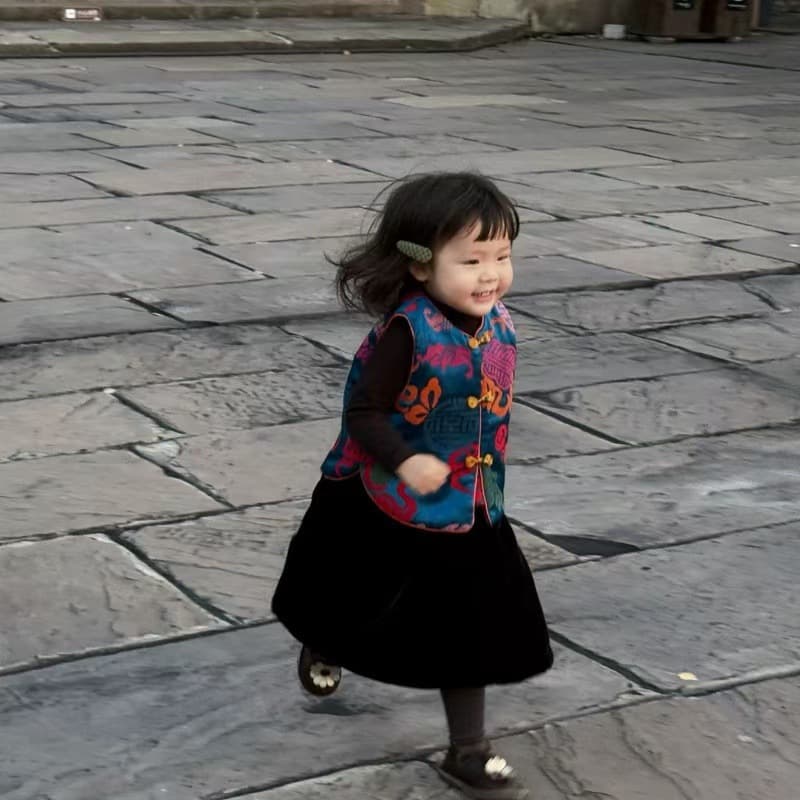 Hanfu for boys and girls, Tang suit, autumn Chinese style, new Chinese style children's blue vest, baby coat, Mid-Autumn Festival New Year's clothing
