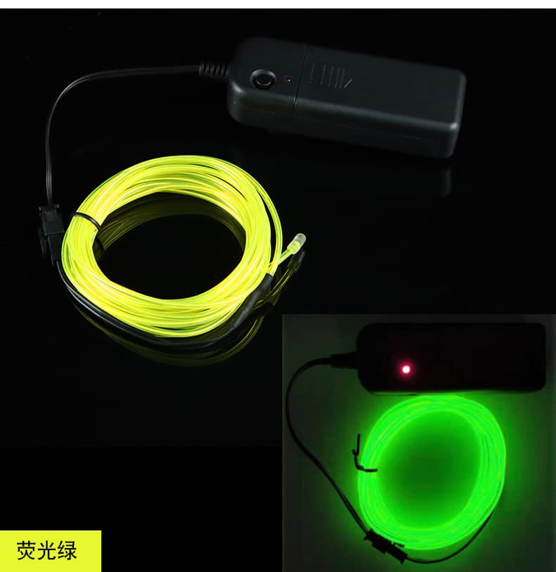 EL Cold Light Wire 10m with 6V Battery Box High Brightness Set, Factory Price Wholesale, Hot-Selling Cross-Border Ultra-Thin