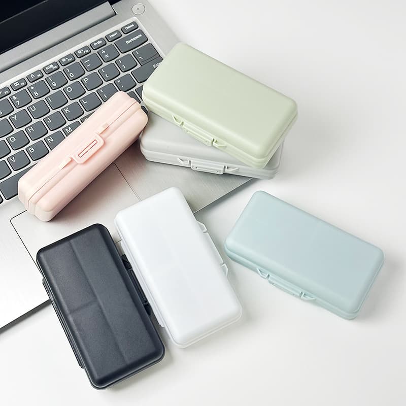 Compatible with RuiKe Small Smoke Atomizer Storage Box, Transparent Compartmentalized Case for Parts, Portable Cartridge Storage Box