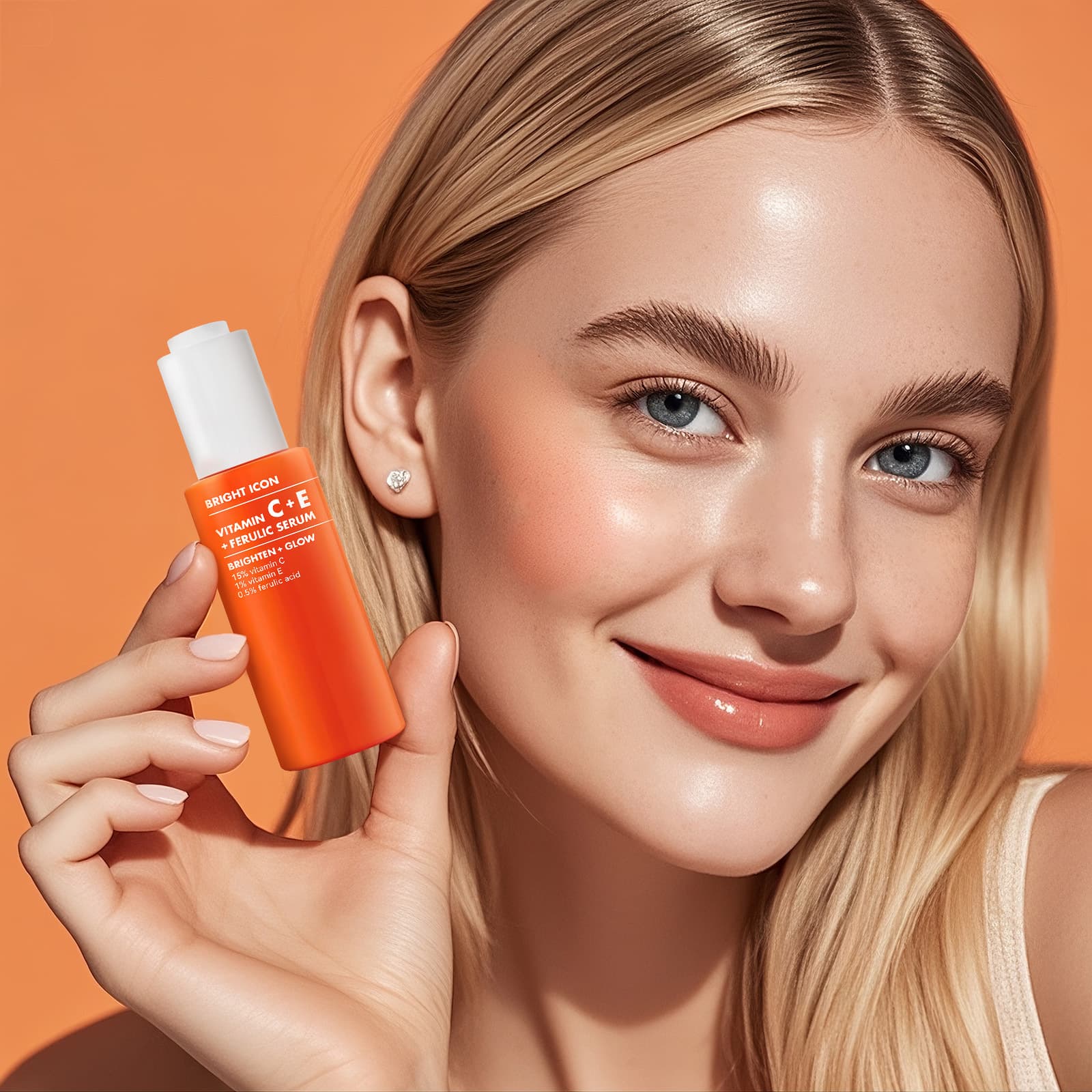 Cross-border unlabeled skin care vitamin brightening moisturizing smoothing essence brightening facial essence 30ml