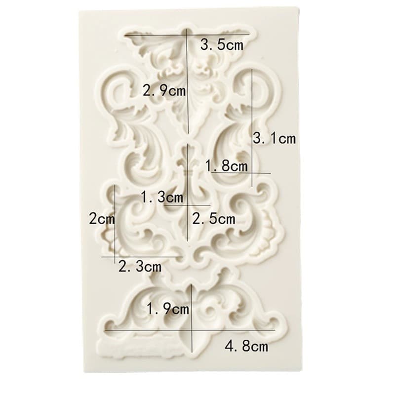 New Patterned Lace Relief Fondant Silicone Mold European Retro Relief Flower Cake Mold