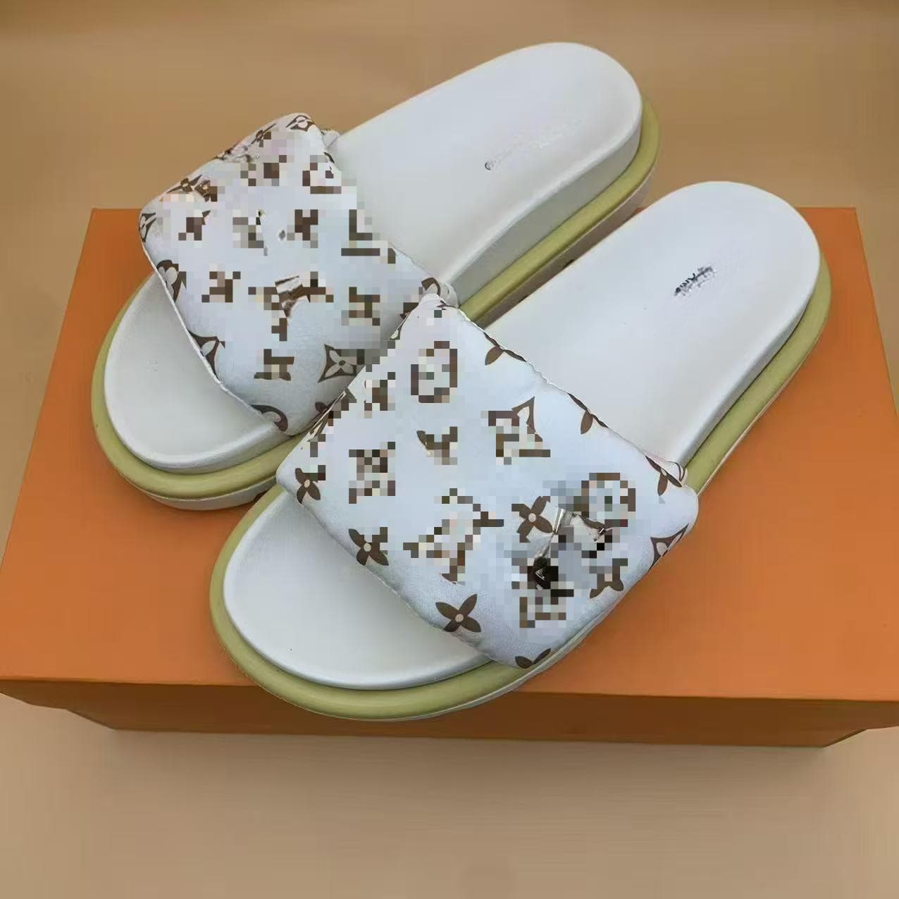 Donkey Brand Thick-Sole Velcro Sandals for Women 2025 Summer Style Outdoor Fashion Non-Slip Denim Letter Couple Slide Sandals