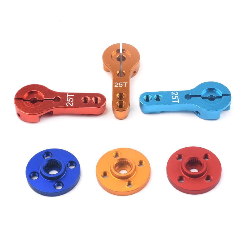 Metal Servo Accessories 25T Standard Metal Servo Horn Straight Arm Small Disc Robot MG995/996 Compatible