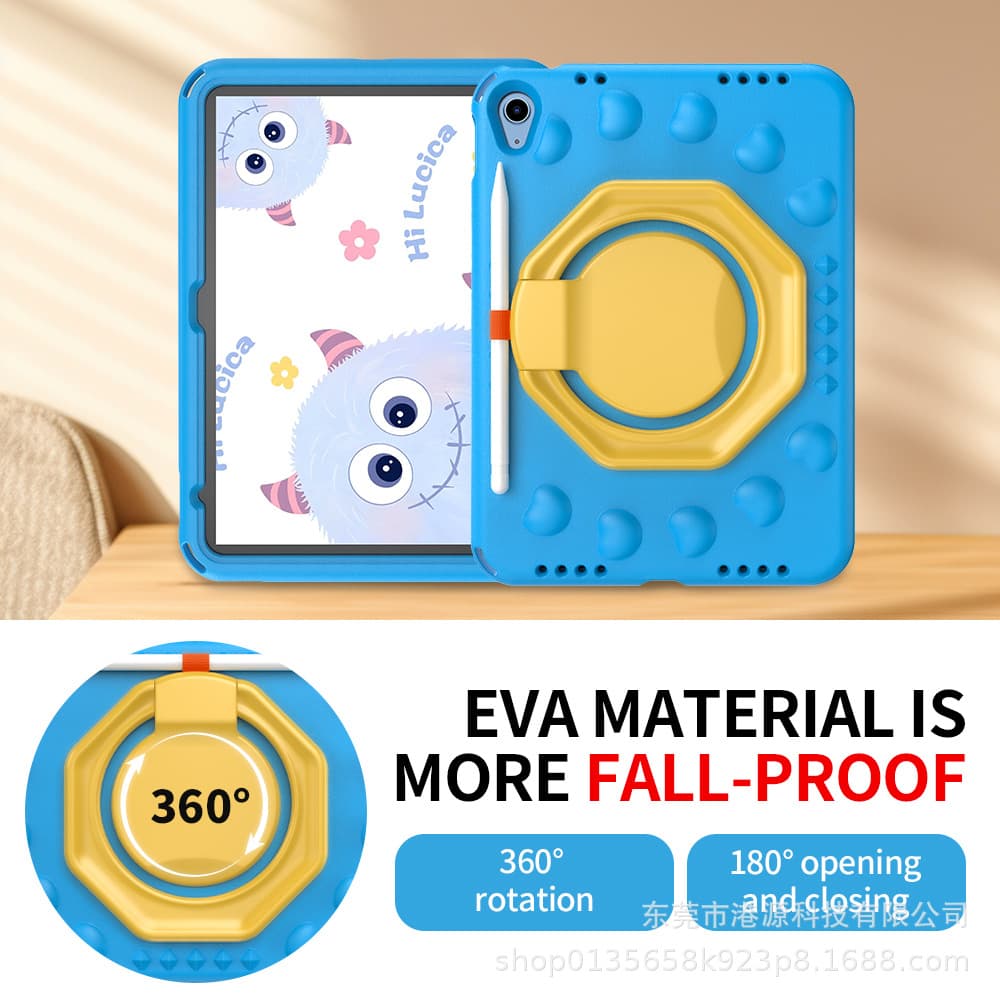 EVA Anti-Fall Case for iPad 10th and 11th Gen 11-inch, Compatible with A16EVA Apple, Kids Protective Cover