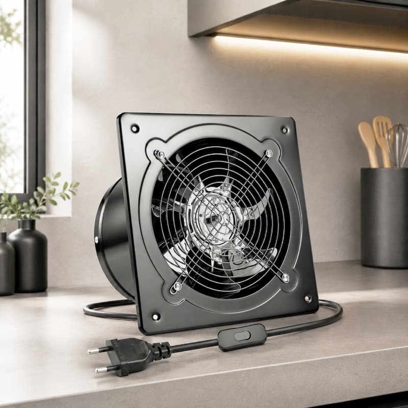 Cross-border stock EU standard exhaust fan CE certified, ready to ship, OZON hot seller exhaust fan
