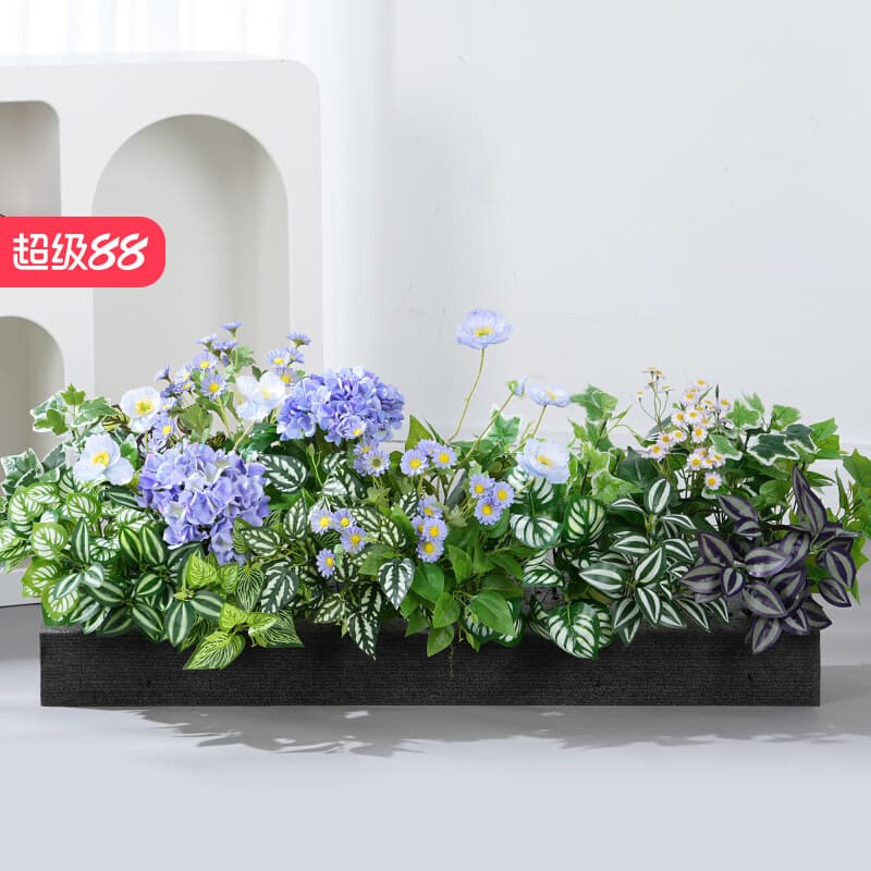 Flower Boxes, Artificial Flowers, Fake Flower Landscaping, Green Plant Partitions, Outdoor Artificial Plant Displays, Flower Window Displays, Landscape Corner Decorations