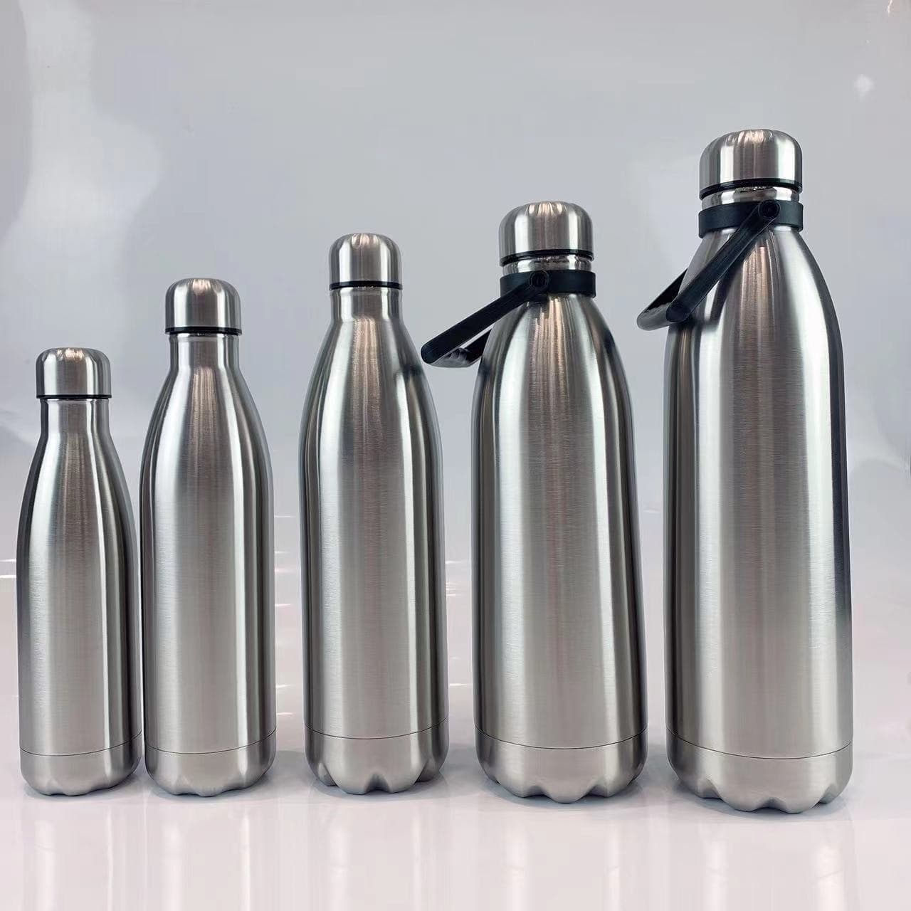 Simple thermos cup for men, outdoor sports water cup, stainless steel portable cup, Coke bottle for women, good-looking 304 bowling ball