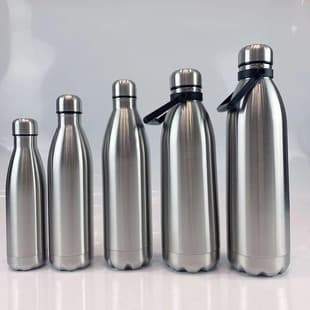 Simple Insulated Water Bottle Men Outdoor Sports Water Bottle Stainless Steel Portable Cup Cola Bottle Women High Appearance 304 Bowling Ball