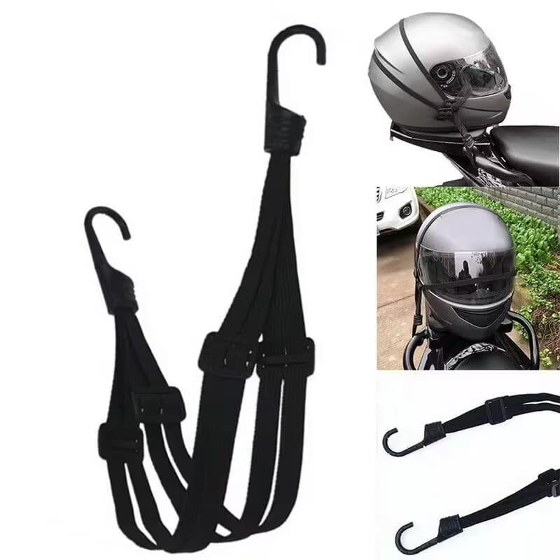 Adjustable Wide Narrow Multi-Functional Motorcycle Tie Down Belt Reinforced Wear Resistant Elastic Rope For Helmet And Luggage