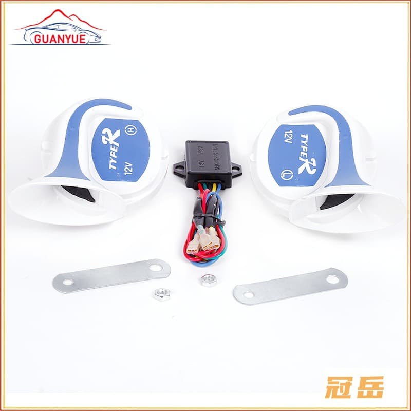 Car Horn Snail Horn Electronic Horn 12V Universal Cross-Border Source Factory Wholesale Heavy Bass