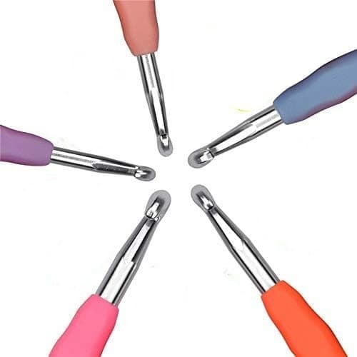 Wholesale Crochet Hook Set for Beginners, Ergonomic Metal Hooks with Colorful Soft Grip Handles