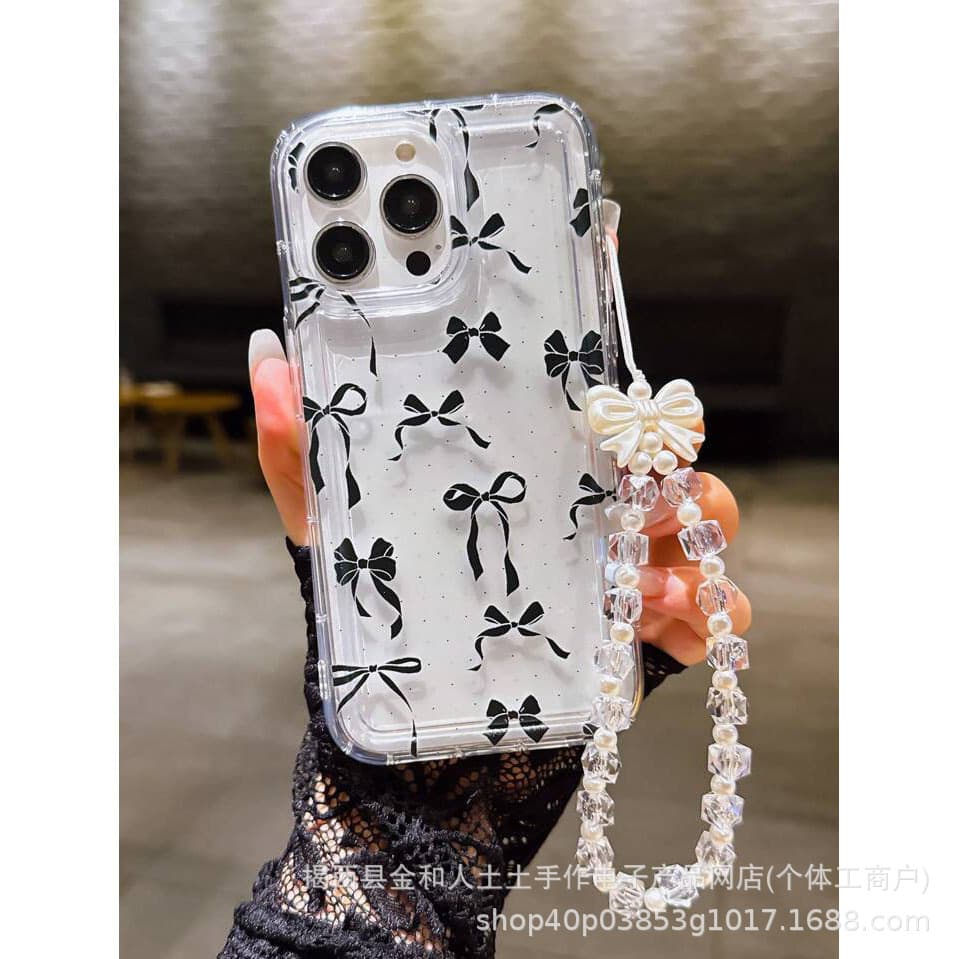 Butterfly Rope Phone Case for iPhone 17, iPhone 15 Silicone Case, Compatible with iPhone 16, 14 Pro Max, Full Coverage, 12 13 XS Max