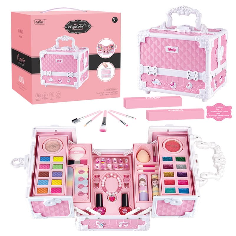 Cross-border Makeup Toy Set for Princess Girls, Kids Nail Polish, Birthday Gift, Pretend Play