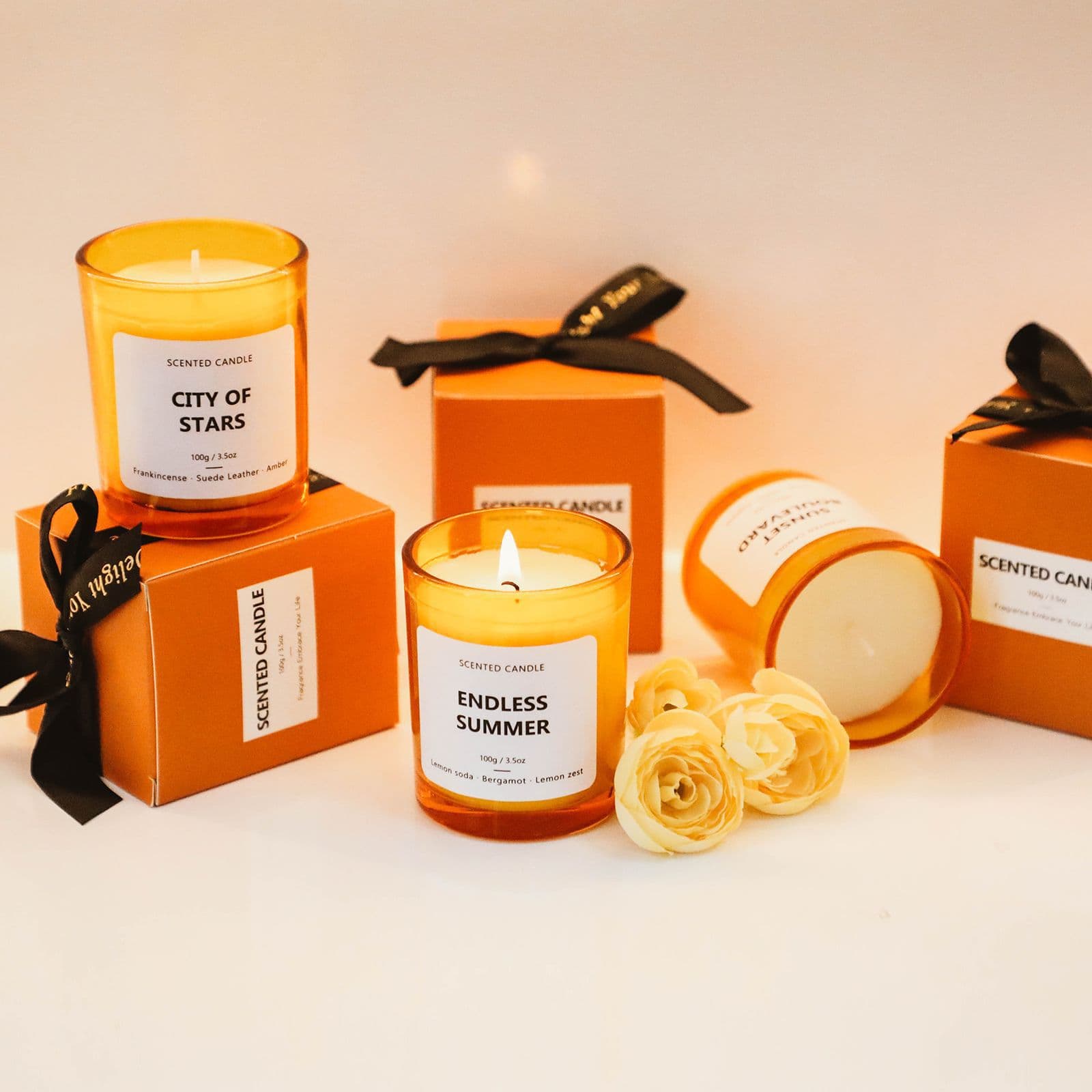 COZI Scented Candle Niche Premium Long-lasting Home Indoor Fragrance Bedroom Subtle Scent Oil Lamp Aroma