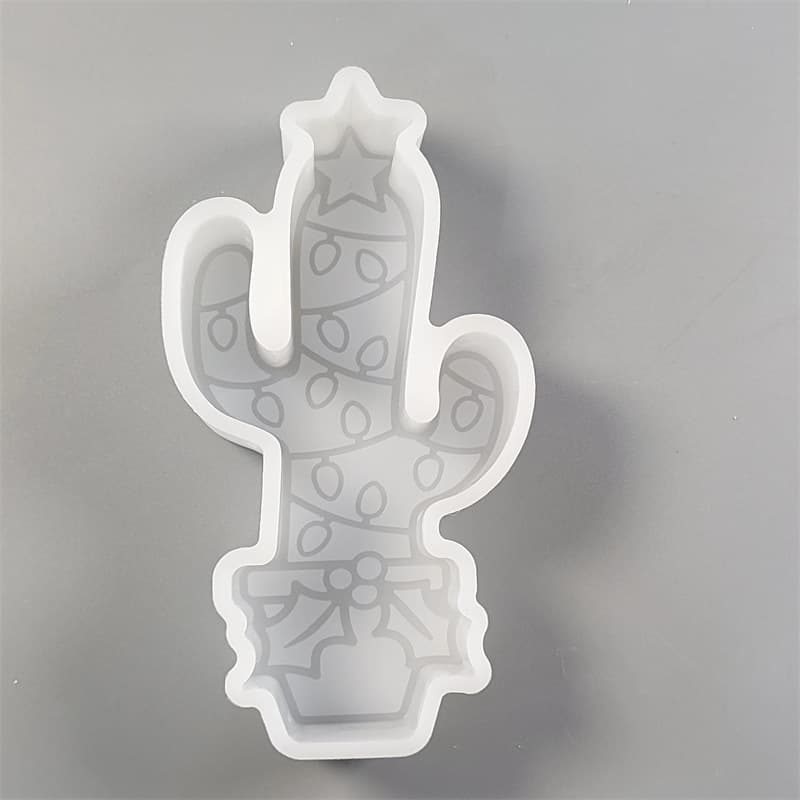 Christmas Light Cactus Aromatherapy Car Air Freshener Epoxy Resin Ornament Mold DIY Plaster Aromatherapy Candle Diffuser Stone Car