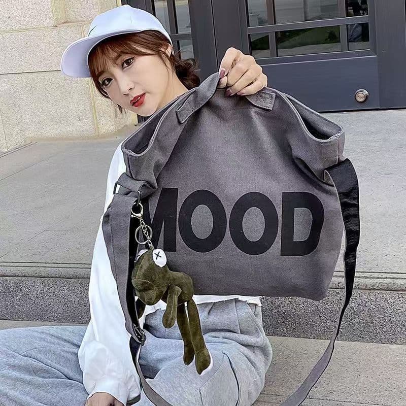 Women's Bag 2025 New Style Men's Crossbody Bag Large Capacity Canvas Bag School Bag for Female Students Korean Style Versatile