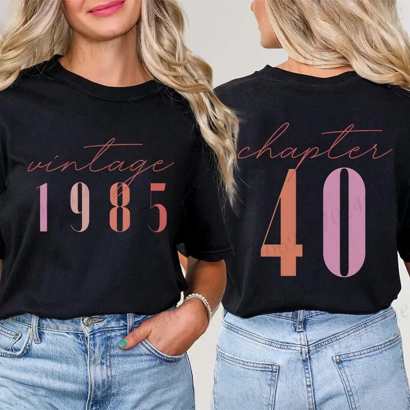 [Cross-border EU Size] Tshirts for Women Classic 40th Milestone Best