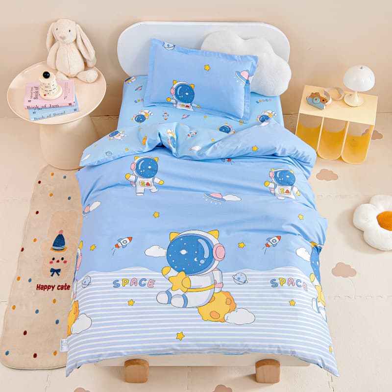 Kindergarten pure cotton three-piece set of baby nap baby quilt pure cotton quilt set for kindergarten bedding six-piece set