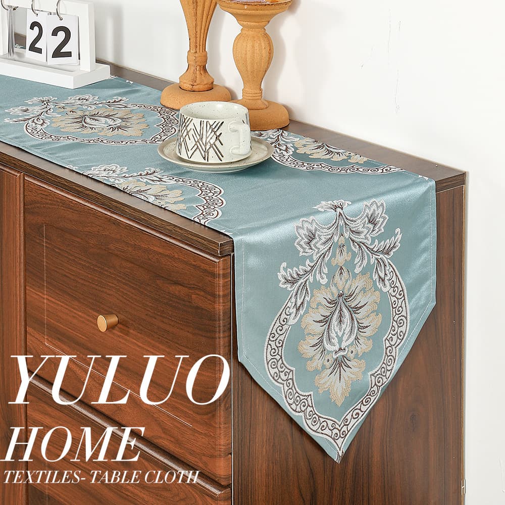 French Table Runner, European American Vintage Sideboard Cover, Dining Table Runner, Coffee Table Runner, Long Rectangular Tablecloth Dust Cover