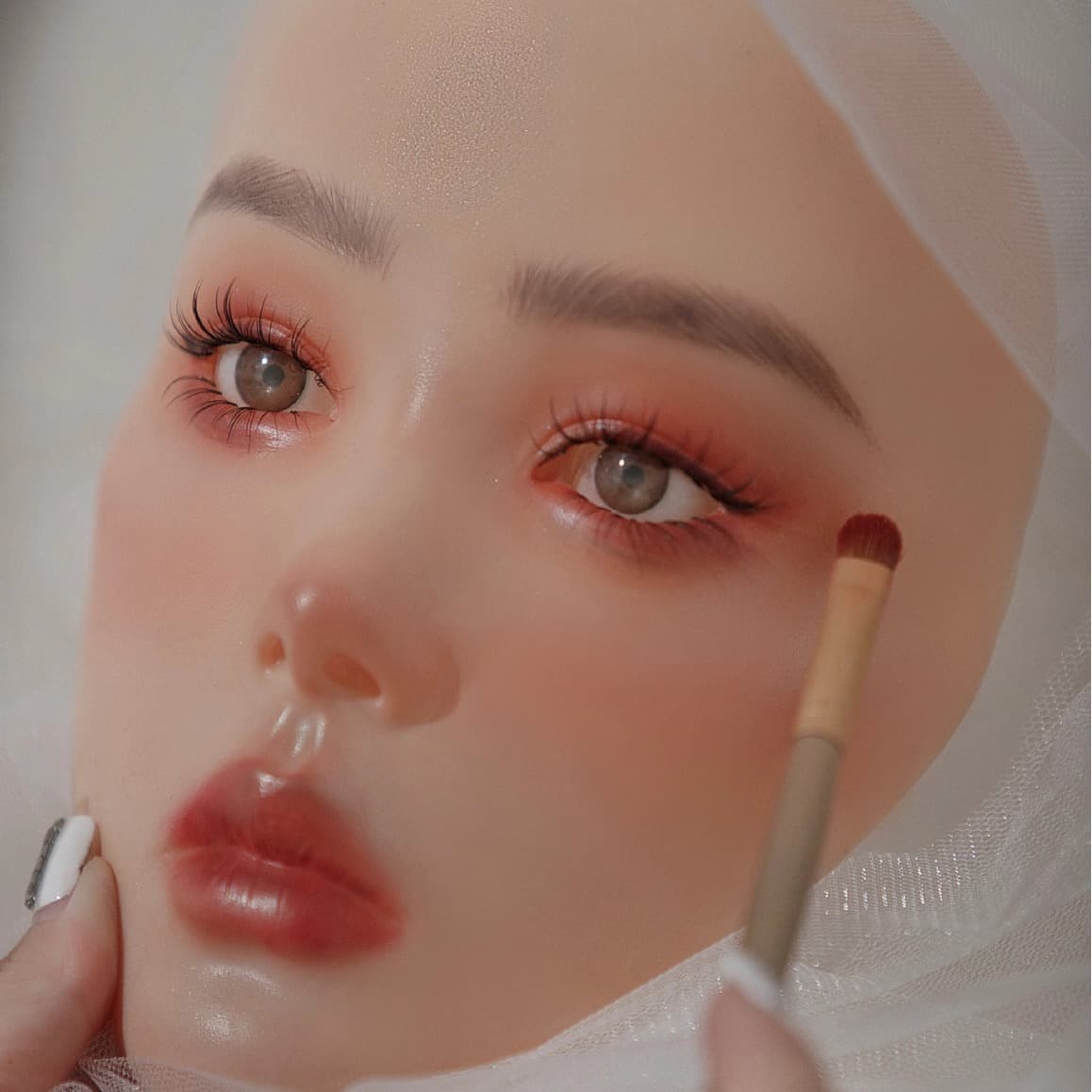 Cloud Face Full Face Makeup Practice Board for Beginners, Makeup Training Tool, Silicone Removable Makeup Pad, Bulk Discount