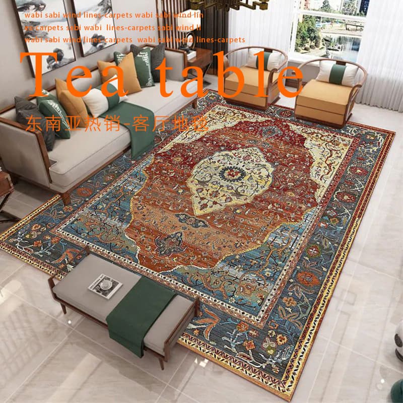 Cross-Border American retro Persian carpet home ethnic style living room large carpet Hotel B & B full carpet foreign trade