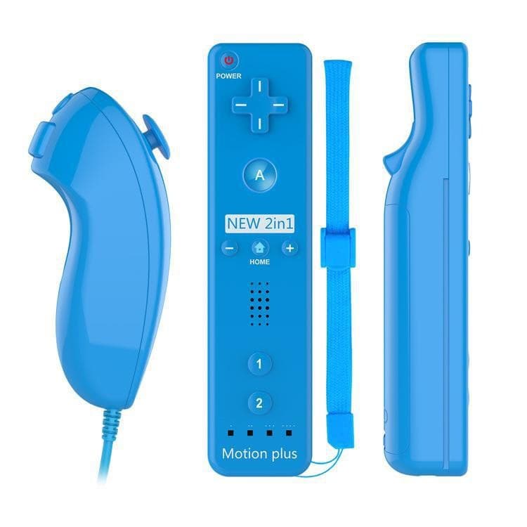 WII Game Controller 2-in-1 Wii Left and Right Handles Wii Game Controller with Built-in Accelerator Factory Direct