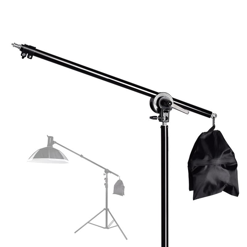 70-140cm telescopic cantilever top light frame horizontal arm photography studio light frame foldable