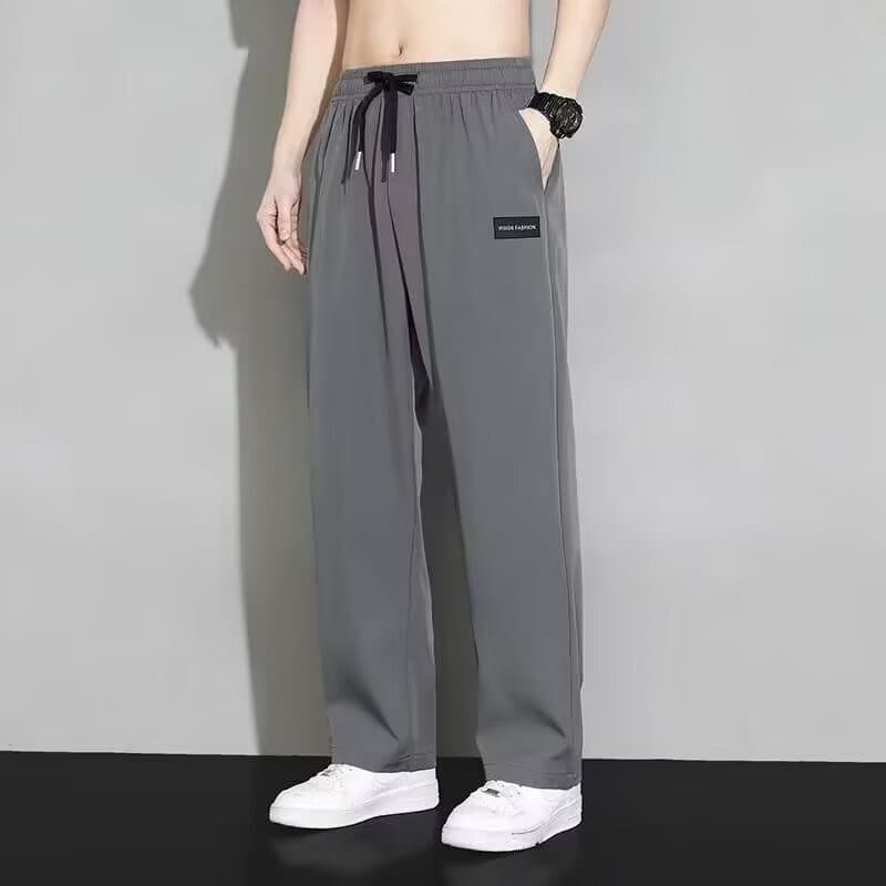 Summer Casual Pants for Men, Export Straight-Leg Quick-Dry Breathable Elastic Sports Trousers, Loose Fit