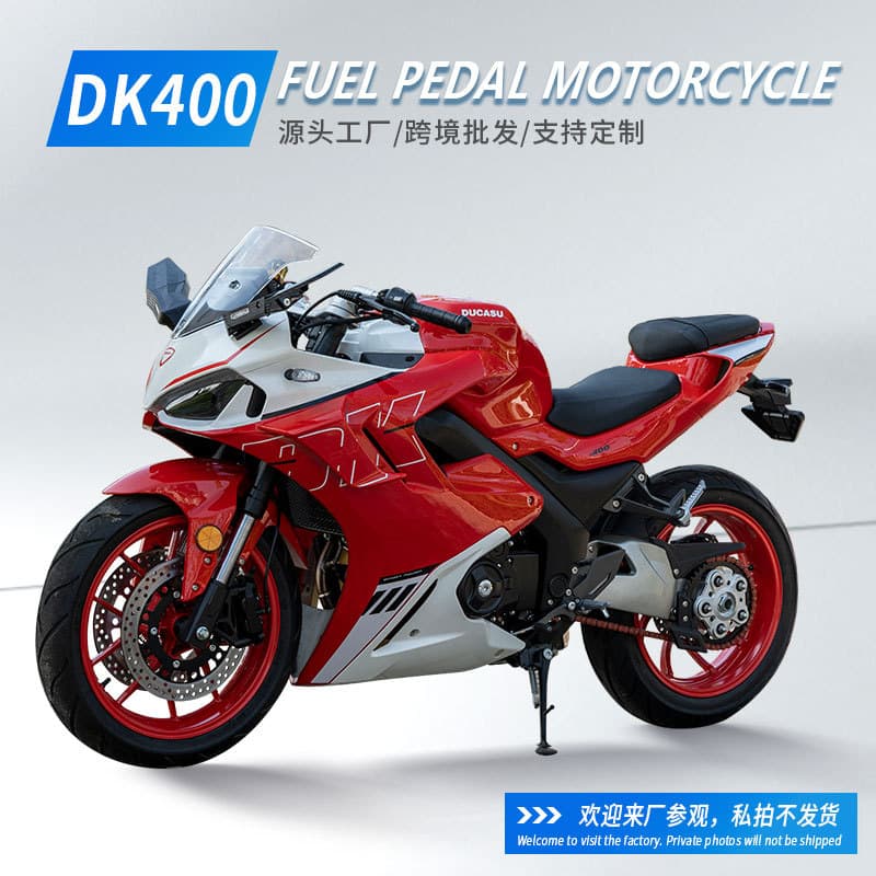 Cross-Border Export DK400 Kazakhstan Motorcycle Single-Swingarm Motorcycle Sports Bike Twin-Cylinder Water-Cooled Motorcycle