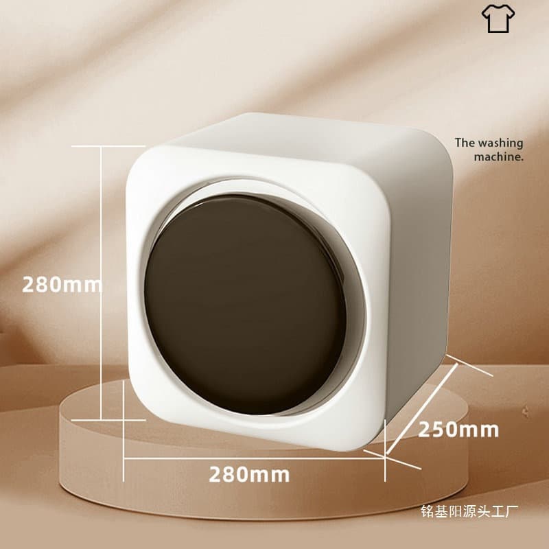 Direct from Manufacturer: Mini Wall-Mounted Fully Automatic Drum Washer for Underwear and Socks with Wash, Spin, and Dry Functions