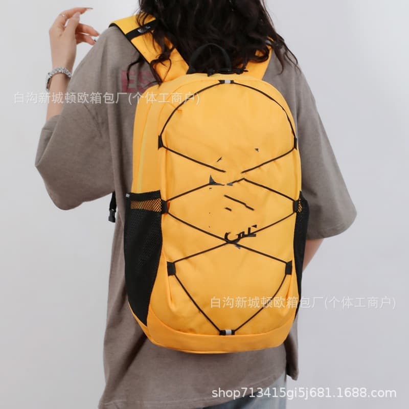 New Korean Style Casual Backpack Large Capacity Travel Schoolbag for High School Students Street Trendy Backpack