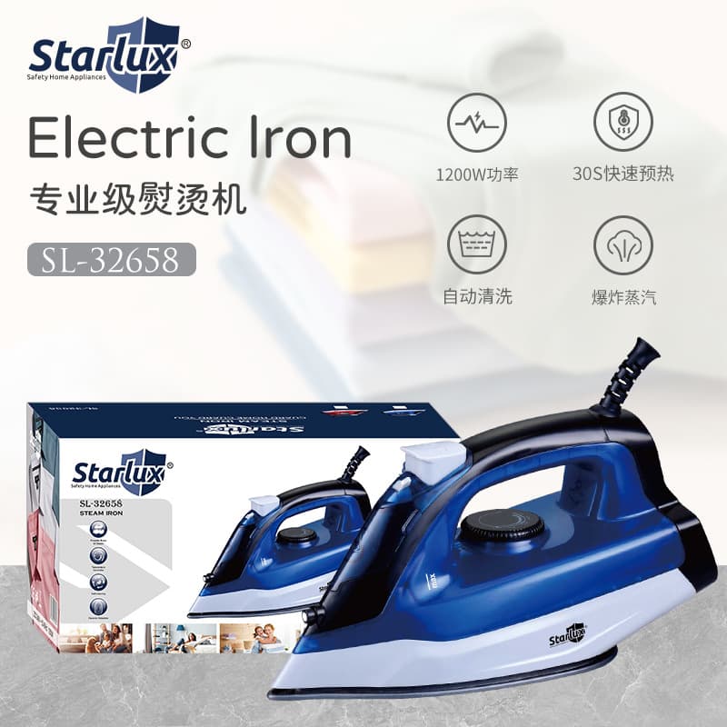 Starlux Cross-border Household Electric Iron European Standard Steam Iron Handheld Ironing Machine Steam Iron