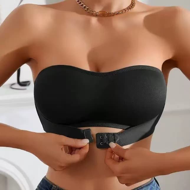 Women's Strapless Push-Up Bra, Invisible Adhesive Bra, Non-Slip, Seamless, Backless, Perfect for Small Busts, European and American Style