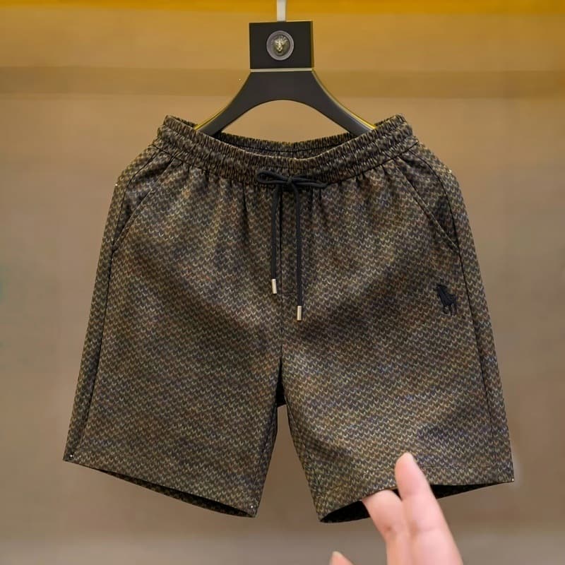 Summer 2026 Premium Versatile Men's Elastic Waist Knee-Length Shorts Casual Fashion Trendy Light Luxury Shorts