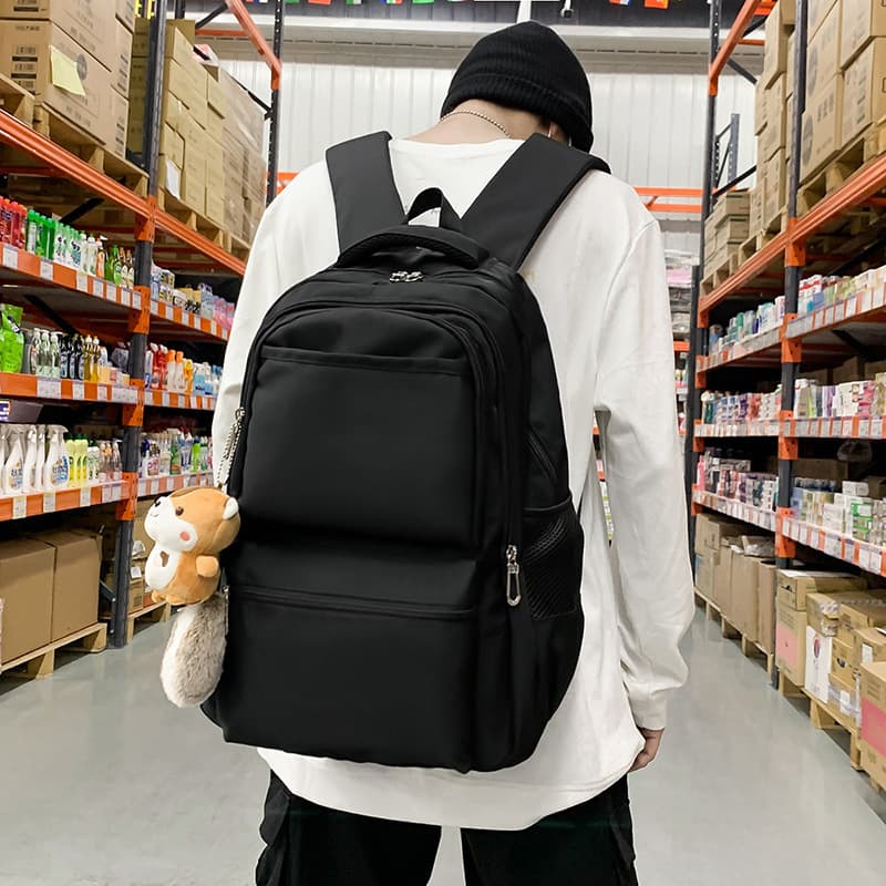New Korean style large-capacity student bag, trendy men's backpack for grades three to nine, school bag, women's casual travel bag