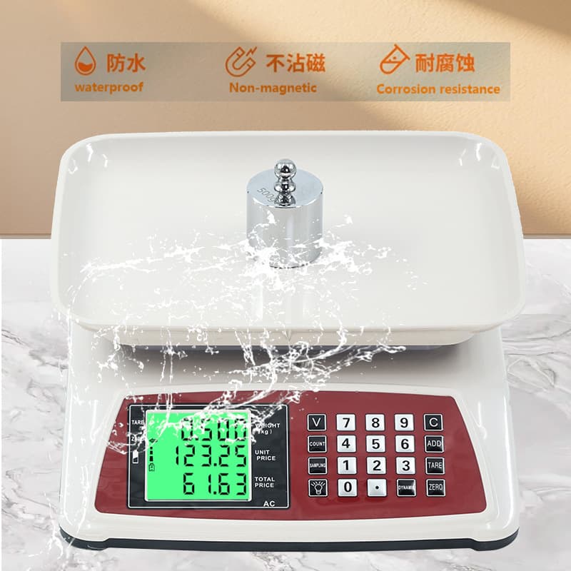 Promotional popular smart charging electronic scale with wide screen display for commercial precision measurement and efficient wholesale cross-border electronic scale