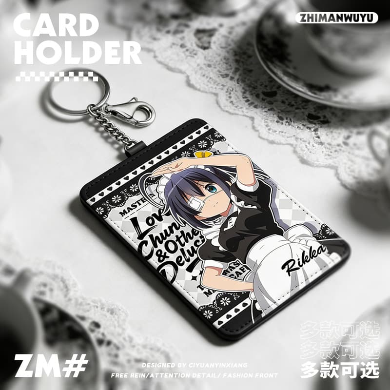 Chuunibyou also needs to fall in love anime peripheral bird tour six flower pendant card holder transportation meal card keychain card holder
