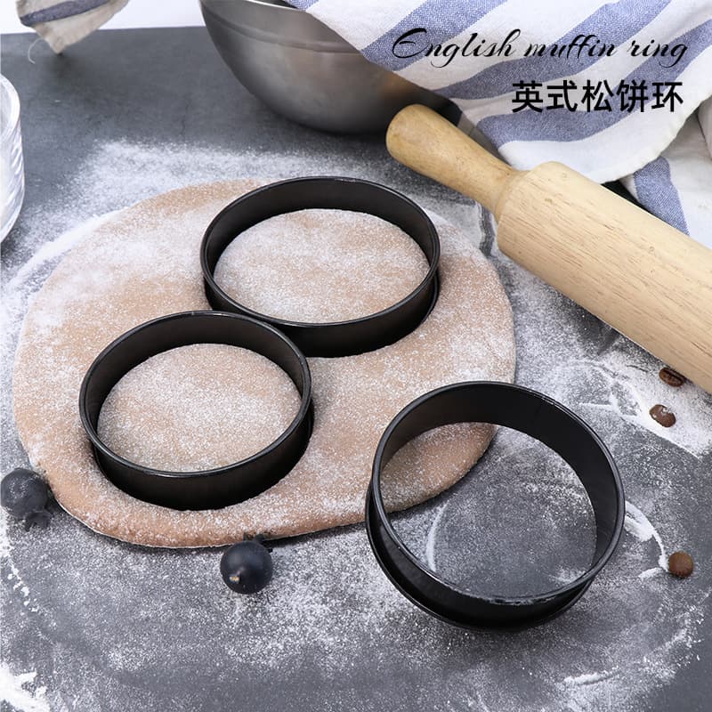 Stainless Steel Round Tower Cake Ring Muffin Mold, Pancake Rice Cake Ring, Mousse Ring Mold, Curling Biscuit Cake Ring