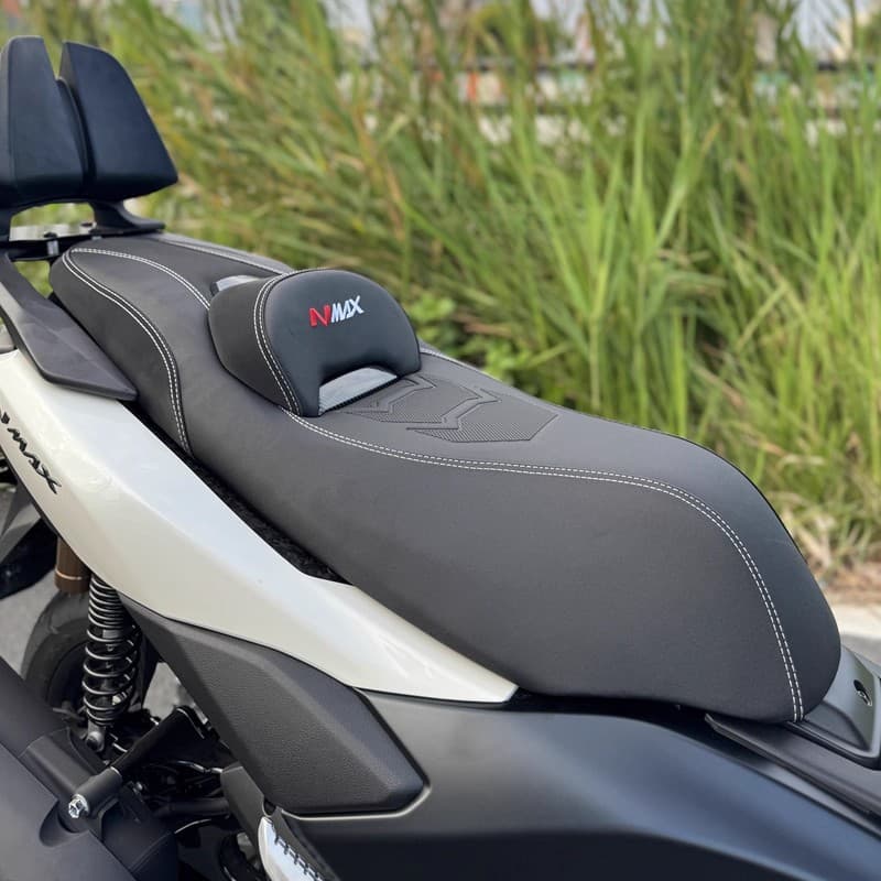 Compatible with 2025 Yamaha NMAX155 Seat Assembly, Modified Seat Assembly Anti-Slip Waterproof with Lumbar Support