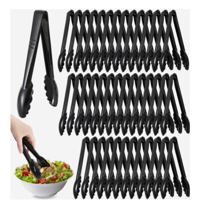 Disposable Plastic Heat-Resistant Tongs, Small Towel Tongs, Food Tongs, Buffet Plastic Bread Tongs, Cake Food Tongs