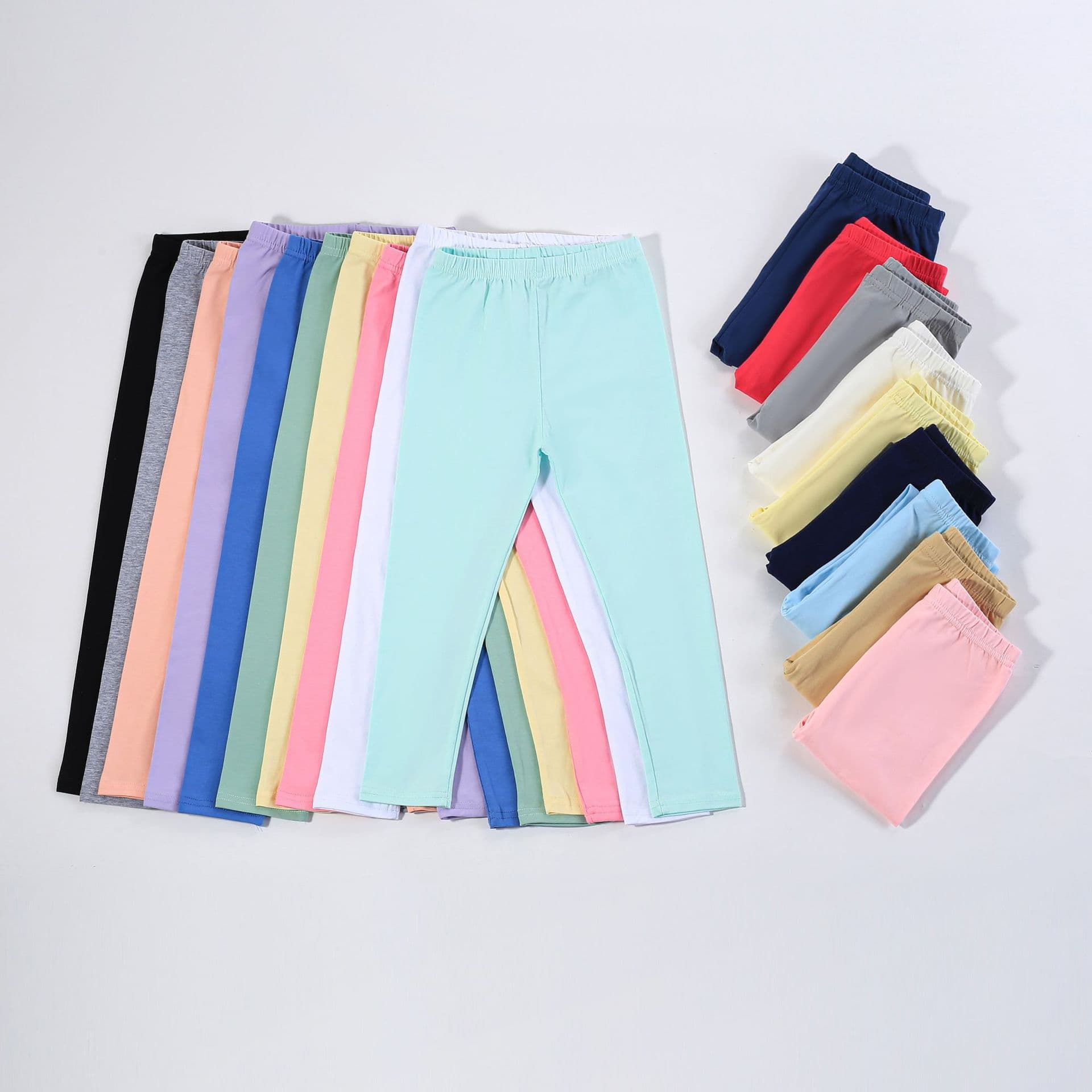 Children's cotton leggings, girls' leggings new spring/autumn style, candy colors baby stretch pants, wear-out slim pants