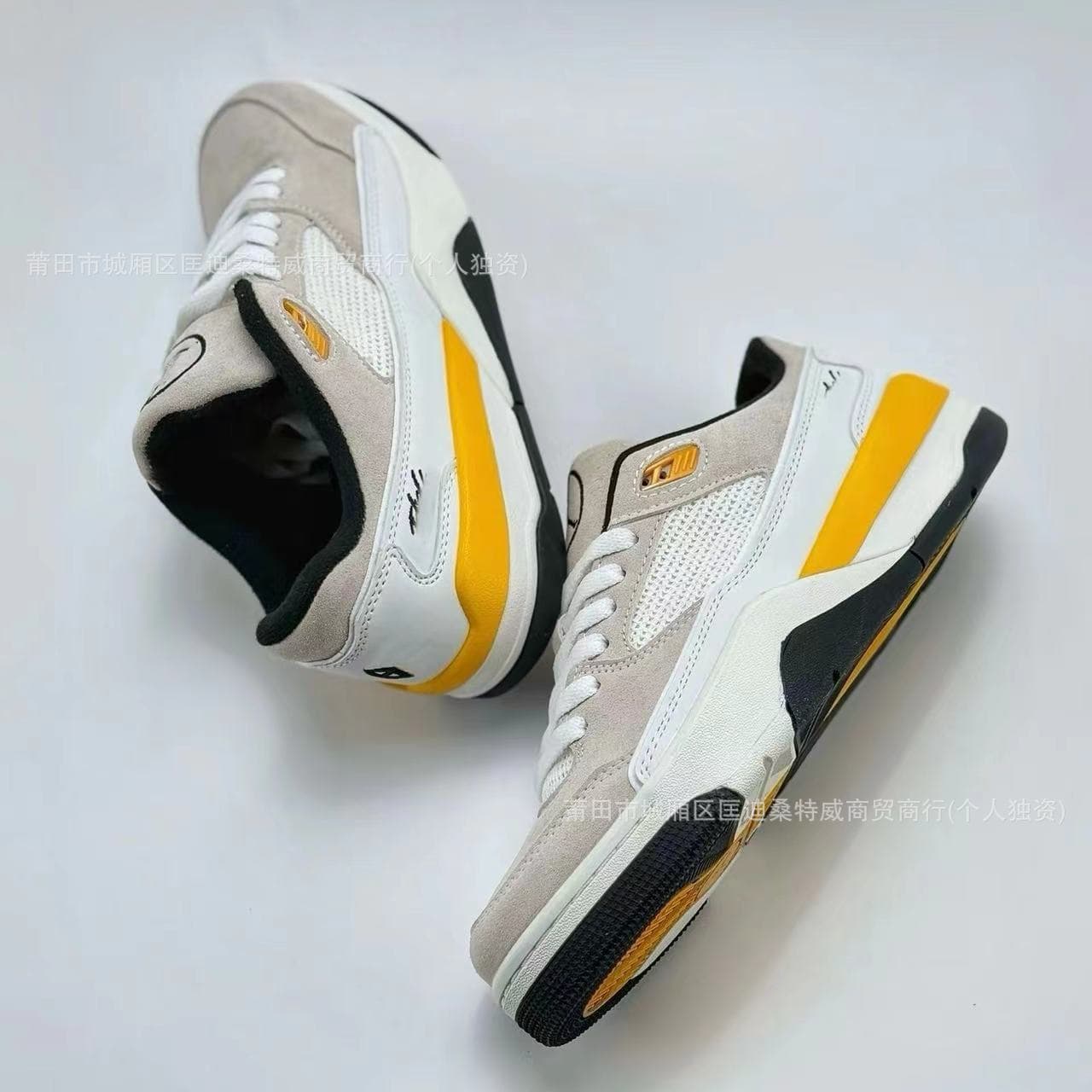 Original Nike AJ Flight Court Series Basketball Shoes for Men and Women Non-Slip Wear-Resistant Retro Skate Shoes
