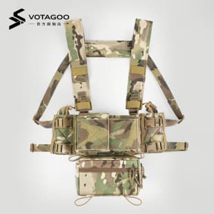 Outdoor Tactical Chest Rig Full Set Camouflage Chest Rig Bag MK3 MK4 SS Accessory Pouch Expansion 500D Matte Nylon