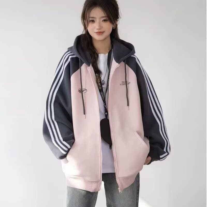P43 Net Picture 4207# Hua Mian Composite Pink Apricot Gray M-3XL